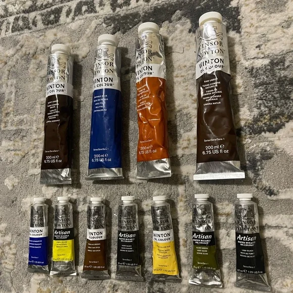 Winsor & Newton: Winton & Artisan Paint Bundle - 6.75floz and 1.25floz Tubes - Picture 5 of 7